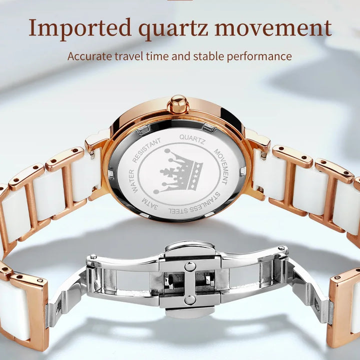 OLEVS Women's Wristwatch Luxury Brand Watch for Women Elegant Bracelet Waterproof Fashion Quartz Ladies Watches Reloj Para Mujer