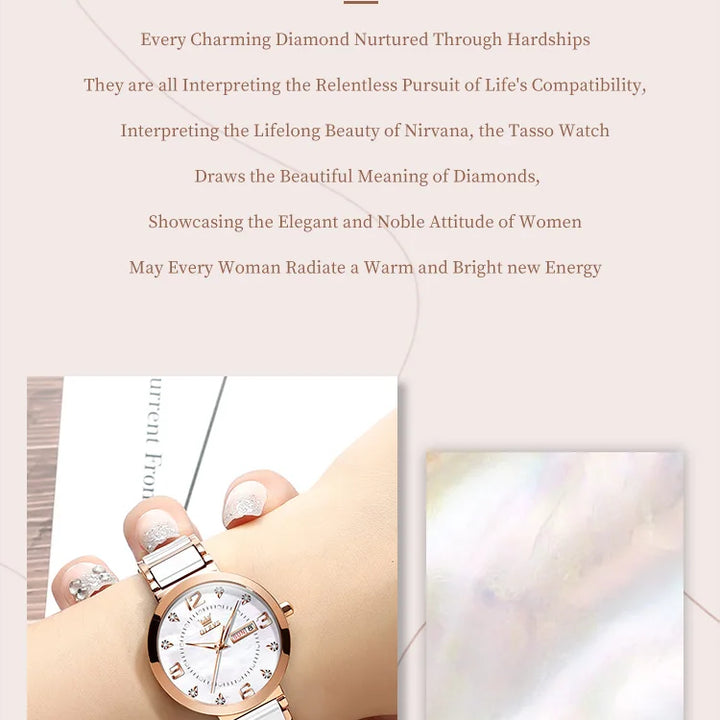 OLEVS Women's Wristwatch Luxury Brand Watch for Women Elegant Bracelet Waterproof Fashion Quartz Ladies Watches Reloj Para Mujer