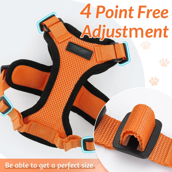 ATUBAN Cat Harness and Leash for Walking,Escape Proof Soft Adjustable Vest Harnesses for Cat,Breathable Reflective Strips Jacket