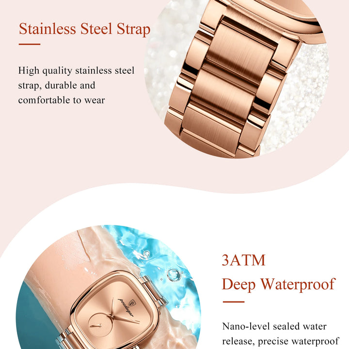 POEDAGAR Luxury Watch for Woman Waterproof Stainless Steel Quartz Ladies Watch High Quality Women's Watches Elegant Female Clock