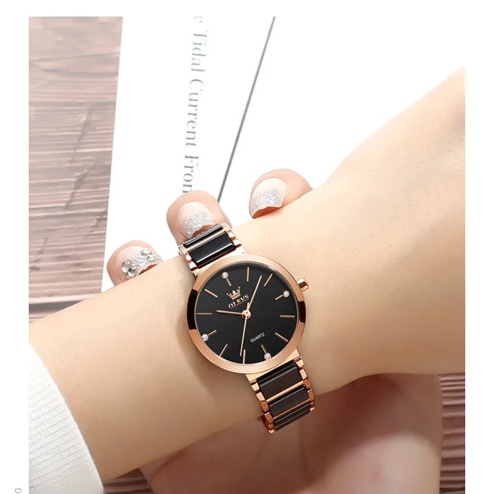 OLEVS Women's Wristwatch Luxury Brand Watch for Women Elegant Bracelet Waterproof Fashion Quartz Ladies Watches Reloj Para Mujer