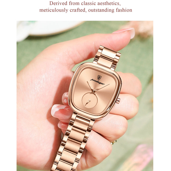 POEDAGAR Luxury Watch for Woman Waterproof Stainless Steel Quartz Ladies Watch High Quality Women's Watches Elegant Female Clock