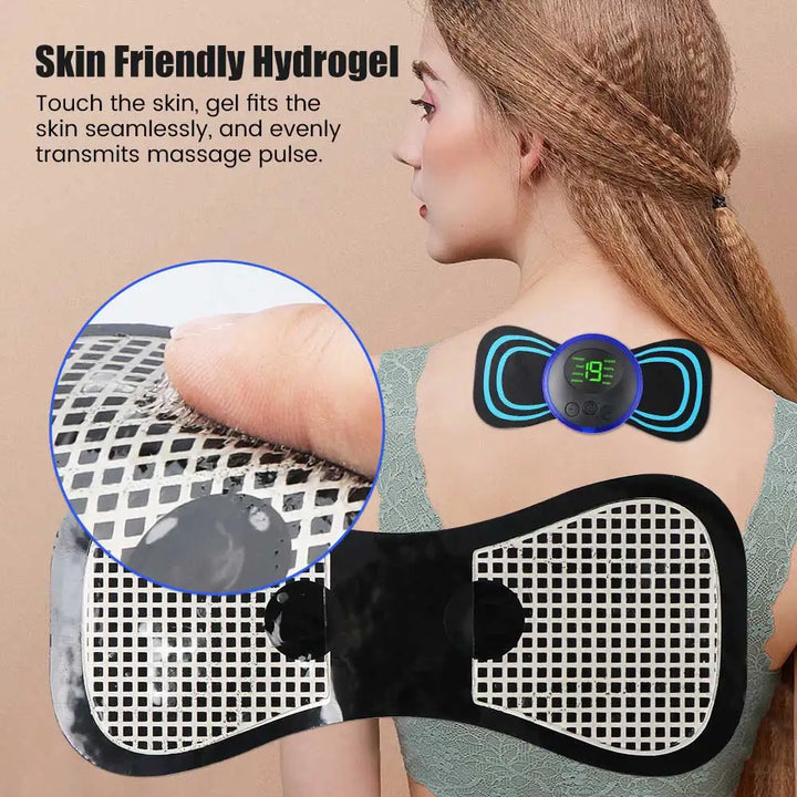 Mini Portable EMS Neck Massager Electric Neck Stretcher For  Cervical Muscle Pain Relief And Shoulder Relaxation Massage Patch