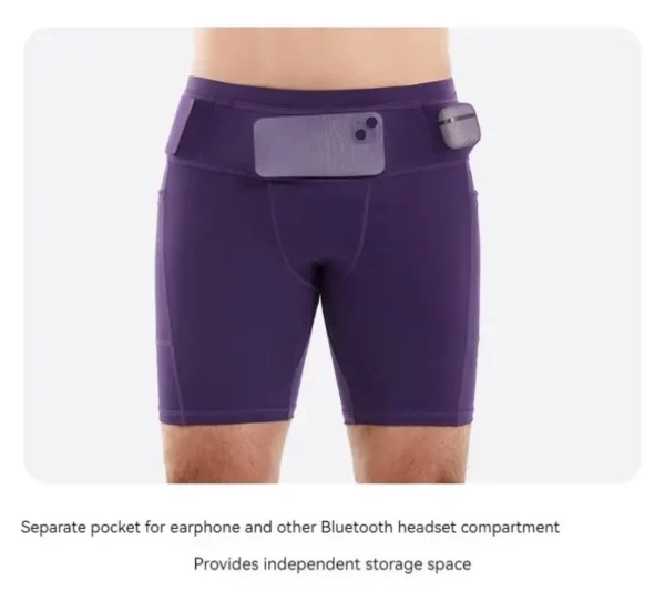 (Mul-Pockets Compression Shorts 3.0)Men Marathon Running Shorts Quick Dry Exercise Training Jogging Cycling Fitness Tight Shorts - Image 22