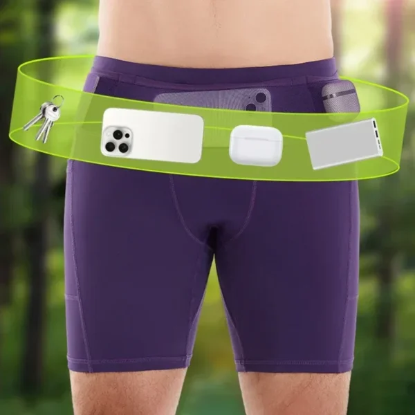 (Mul-Pockets Compression Shorts 3.0)Men Marathon Running Shorts Quick Dry Exercise Training Jogging Cycling Fitness Tight Shorts - Image 2