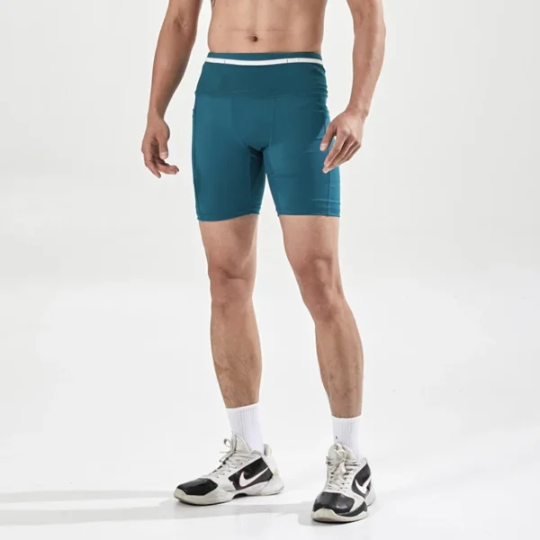 (Mul-Pockets Compression Shorts 3.0)Men Marathon Running Shorts Quick Dry Exercise Training Jogging Cycling Fitness Tight Shorts - Image 8