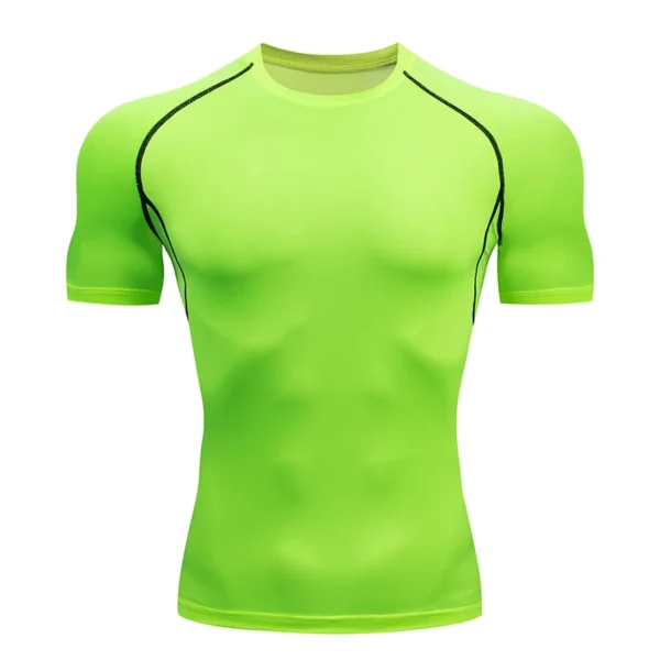 camiseta de compressão masculina