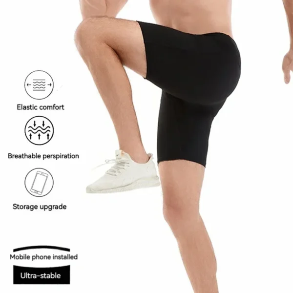 (Mul-Pockets Compression Shorts 3.0)Men Marathon Running Shorts Quick Dry Exercise Training Jogging Cycling Fitness Tight Shorts - Image 6