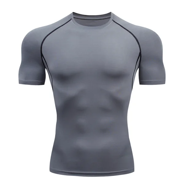 camiseta de compressão masculina - Image 12