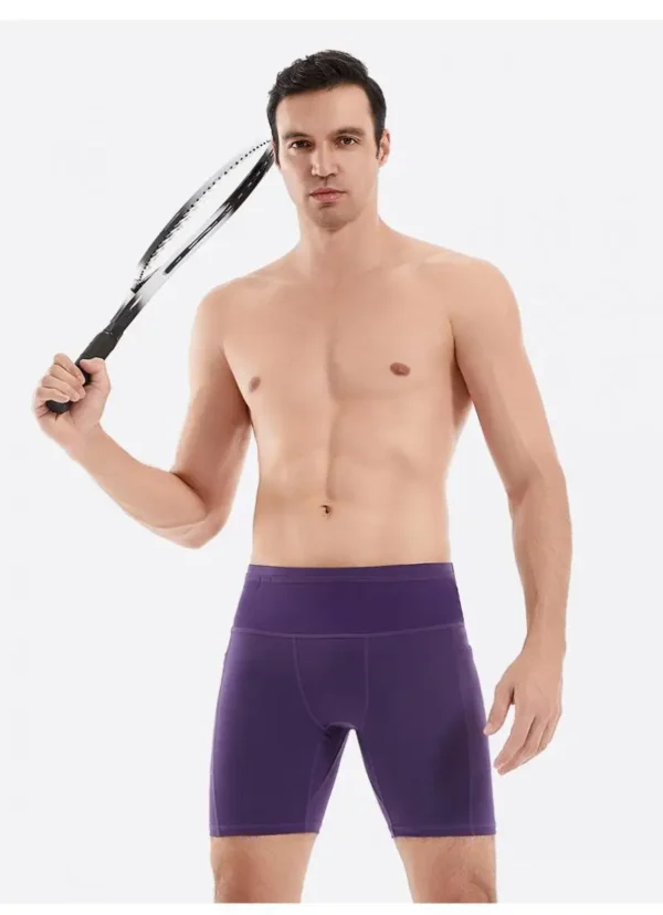 (Mul-Pockets Compression Shorts 3.0)Men Marathon Running Shorts Quick Dry Exercise Training Jogging Cycling Fitness Tight Shorts - Image 29